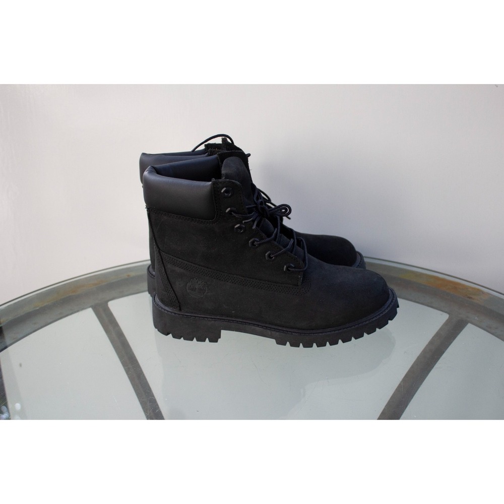 NWOT Timberland 6" Premium Boot 'Black Nubuck' 2907 Big Kids' Size 6 M